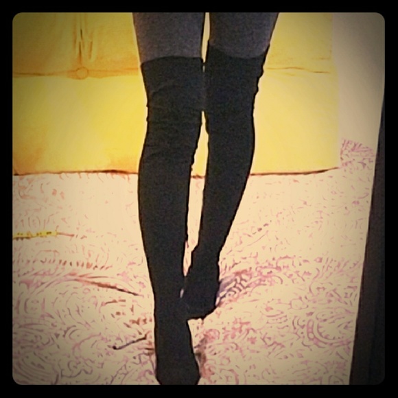 Free People Shoes - PRICE FIRM! NWT  THIGH HIGH  VEGAN SUEDE BOOTS